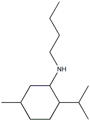 N-butyl-5-methyl-2-(propan-2-yl)cyclohexan-1-amine Struktur