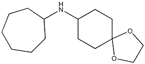 N-cycloheptyl-1,4-dioxaspiro[4.5]decan-8-amine Struktur