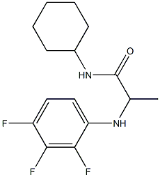 N-cyclohexyl-2-[(2,3,4-trifluorophenyl)amino]propanamide Struktur