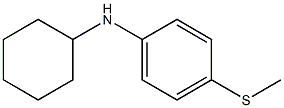 N-cyclohexyl-4-(methylsulfanyl)aniline Struktur