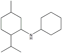 N-cyclohexyl-5-methyl-2-(propan-2-yl)cyclohexan-1-amine Struktur