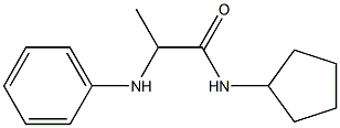 N-cyclopentyl-2-(phenylamino)propanamide Struktur