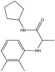 N-cyclopentyl-2-[(2,3-dimethylphenyl)amino]propanamide Struktur