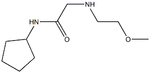 N-cyclopentyl-2-[(2-methoxyethyl)amino]acetamide Struktur