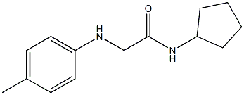 N-cyclopentyl-2-[(4-methylphenyl)amino]acetamide Struktur