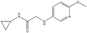 N-cyclopropyl-2-[(6-methoxypyridin-3-yl)amino]acetamide Struktur