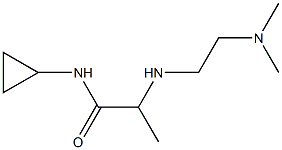 N-cyclopropyl-2-{[2-(dimethylamino)ethyl]amino}propanamide Struktur