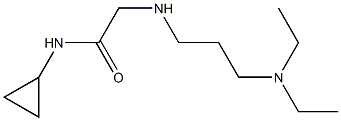 N-cyclopropyl-2-{[3-(diethylamino)propyl]amino}acetamide Struktur