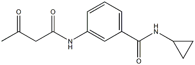 N-cyclopropyl-3-(3-oxobutanamido)benzamide Struktur