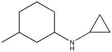 N-cyclopropyl-N-(3-methylcyclohexyl)amine Struktur