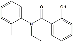 N-ethyl-2-hydroxy-N-(2-methylphenyl)benzamide Struktur