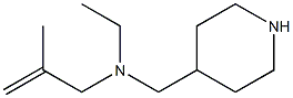 N-ethyl-N-(2-methylprop-2-enyl)-N-(piperidin-4-ylmethyl)amine Struktur