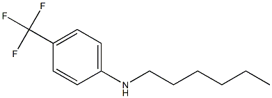 N-hexyl-4-(trifluoromethyl)aniline Struktur