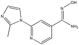 N'-hydroxy-2-(2-methyl-1H-imidazol-1-yl)pyridine-4-carboximidamide Struktur