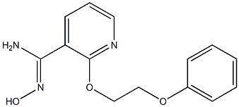 N'-hydroxy-2-(2-phenoxyethoxy)pyridine-3-carboximidamide Struktur