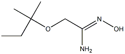 N'-hydroxy-2-[(2-methylbutan-2-yl)oxy]ethanimidamide Struktur