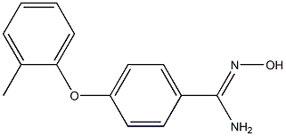 N'-hydroxy-4-(2-methylphenoxy)benzene-1-carboximidamide Struktur