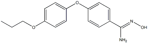 N'-hydroxy-4-(4-propoxyphenoxy)benzene-1-carboximidamide Struktur