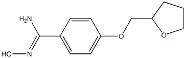 N'-hydroxy-4-(tetrahydrofuran-2-ylmethoxy)benzenecarboximidamide Struktur