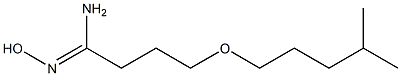 N'-hydroxy-4-[(4-methylpentyl)oxy]butanimidamide Struktur