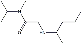 N-methyl-2-(pentan-2-ylamino)-N-(propan-2-yl)acetamide Struktur