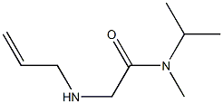 N-methyl-2-(prop-2-en-1-ylamino)-N-(propan-2-yl)acetamide Struktur