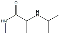 N-methyl-2-(propan-2-ylamino)propanamide Struktur