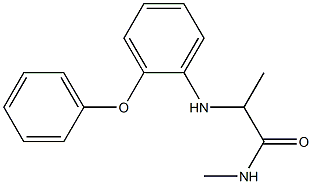 N-methyl-2-[(2-phenoxyphenyl)amino]propanamide Struktur