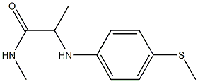 N-methyl-2-{[4-(methylsulfanyl)phenyl]amino}propanamide Struktur