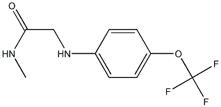 N-methyl-2-{[4-(trifluoromethoxy)phenyl]amino}acetamide Struktur