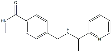 N-methyl-4-({[1-(pyridin-2-yl)ethyl]amino}methyl)benzamide Struktur