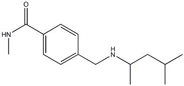 N-methyl-4-{[(4-methylpentan-2-yl)amino]methyl}benzamide Struktur