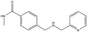 N-methyl-4-{[(pyridin-2-ylmethyl)amino]methyl}benzamide Struktur