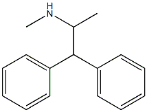 N-methyl-N-(1-methyl-2,2-diphenylethyl)amine Struktur