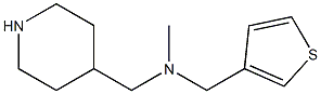 N-methyl-N-(piperidin-4-ylmethyl)-N-(thien-3-ylmethyl)amine Struktur