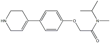 N-methyl-N-(propan-2-yl)-2-[4-(1,2,3,6-tetrahydropyridin-4-yl)phenoxy]acetamide Struktur