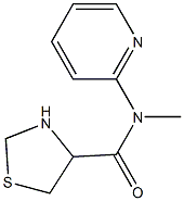 N-methyl-N-(pyridin-2-yl)-1,3-thiazolidine-4-carboxamide Struktur