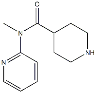 N-methyl-N-(pyridin-2-yl)piperidine-4-carboxamide Struktur