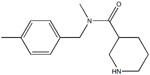 N-methyl-N-[(4-methylphenyl)methyl]piperidine-3-carboxamide Struktur