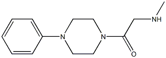 N-methyl-N-[2-oxo-2-(4-phenylpiperazin-1-yl)ethyl]amine Struktur