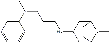 N-methyl-N-[3-({8-methyl-8-azabicyclo[3.2.1]octan-3-yl}amino)propyl]aniline Struktur