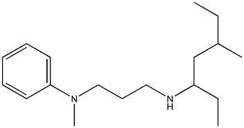 N-methyl-N-{3-[(5-methylheptan-3-yl)amino]propyl}aniline Struktur