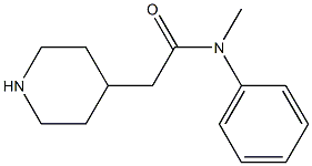 N-methyl-N-phenyl-2-piperidin-4-ylacetamide Struktur