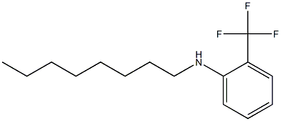 N-octyl-2-(trifluoromethyl)aniline Struktur