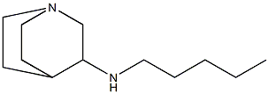 N-pentyl-1-azabicyclo[2.2.2]octan-3-amine Struktur