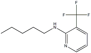 N-pentyl-3-(trifluoromethyl)pyridin-2-amine Struktur