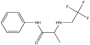 N-phenyl-2-[(2,2,2-trifluoroethyl)amino]propanamide Struktur