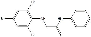 N-phenyl-2-[(2,4,6-tribromophenyl)amino]acetamide Struktur