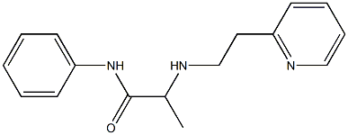 N-phenyl-2-{[2-(pyridin-2-yl)ethyl]amino}propanamide Struktur