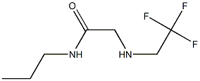 N-propyl-2-[(2,2,2-trifluoroethyl)amino]acetamide Struktur